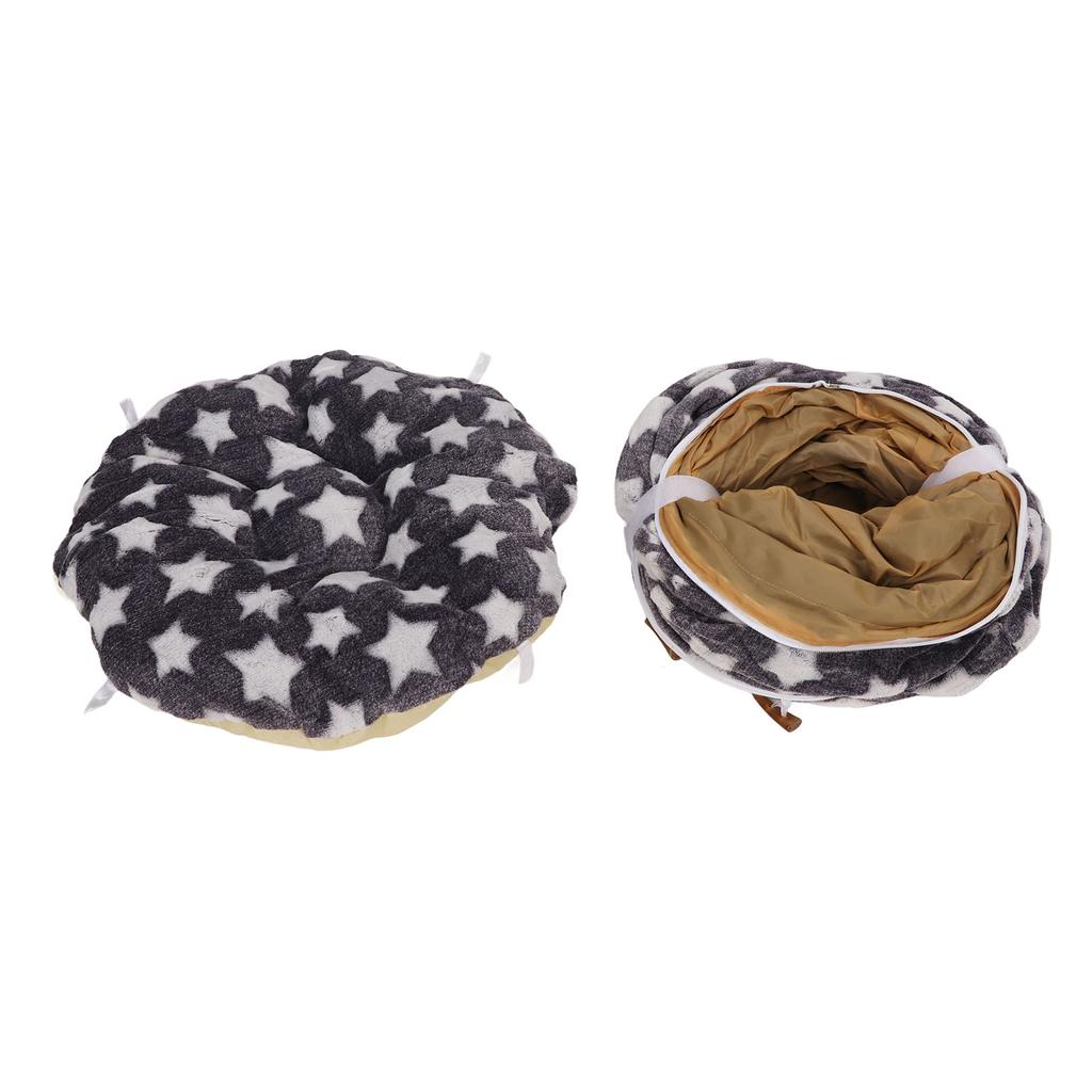 Кровать-туннель для кошек и собак, большой диаметр, длинная складная кровать-туннель для кошек с подушкой для домашних животных