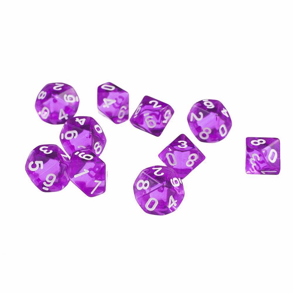 10Pcs Family Party Entertainment Playing Games Board Games Game Toys Dice Game Dice D10 Dices