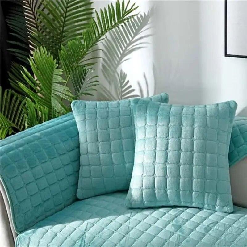 Зимний 1/2/3-местный нескользящий секционный диван-полотенце, толстый плюшевый чехол для дивана, мягкий бархатный плюшевый стеганый чехол для дивана для гостиной