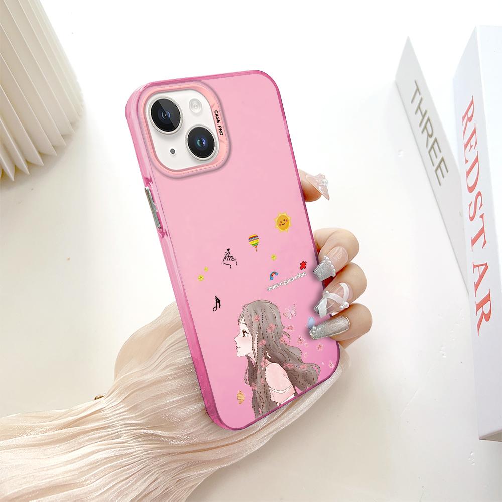 Модный красочный серебристый двусторонний чехол для телефона, мягкий край, жесткий чехол, полная защита, противоударный чехол для телефона для Samsung A16 A55 Xiaomi Redmi 14C Poco C75