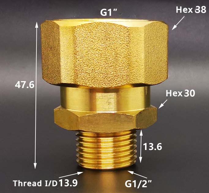 DN15 DN20 DN25 1/2" 3/4" 1" BSP Наружная Внутренняя Муфта-Переходник Угольник Латунный Сантехнический Фитинг Соединитель Дом Сад Вода