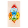 Wooden 3D Buckle Puzzle Cartoon Pattern Early Education Cognition Kid's Intellectual Development Toys Classical Wooden Puzzle