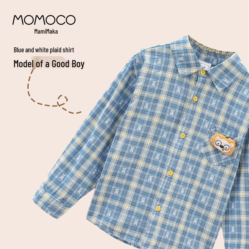 MOMOCO Boys' Cotton Fashion Shirt