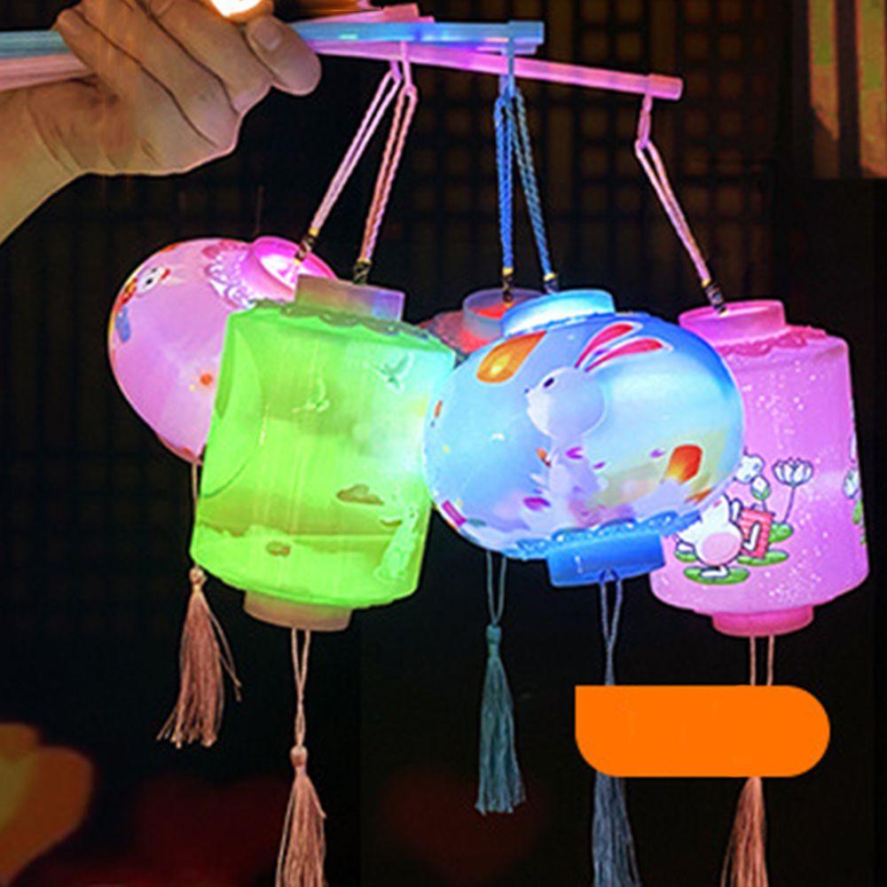 Kids Round Cylinder Pendant Party Gift Children Toys Mid-autumn Lamp LED Lanterns Festival Lanterns
