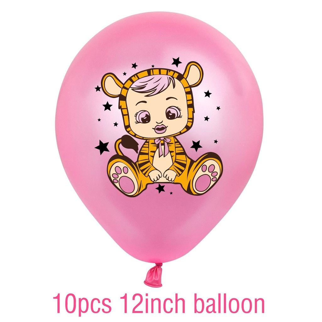 Очаровательный набор для украшения дня рождения Cry Babies Magic Tears с красочными баннерами и воздушными шарами