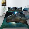 Cartoon Dinosaur Digital Printing Bedding Two Or Three Piece Digital Printing Polyester