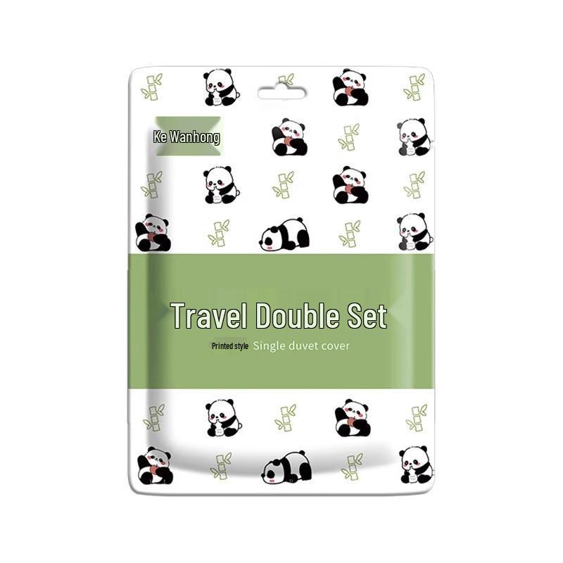 Портативный дорожный комплект постельного белья, защищающий от загрязнений: Одноразовая простыня, пододеяльник, наволочка - набор из 3 предметов для гостиниц и остановок на ночь.