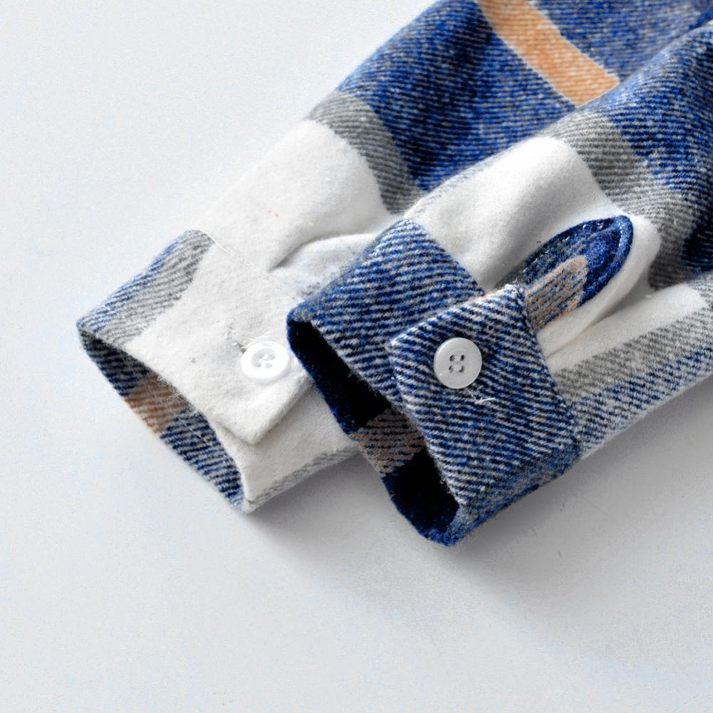 Рубашки для маленьких мальчиков, клетчатая рубашка с длинными рукавами для детей, весенне-осенняя детская одежда, повседневные хлопковые рубашки, топы, От 1 до 7 лет