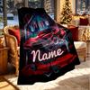 Custom Name Personalized Knight Rider Print Blanket, Home Decor, Bedroom, Sofa, Camping, Couch, Gifts for Birthday ChristmasEnthusiasts
