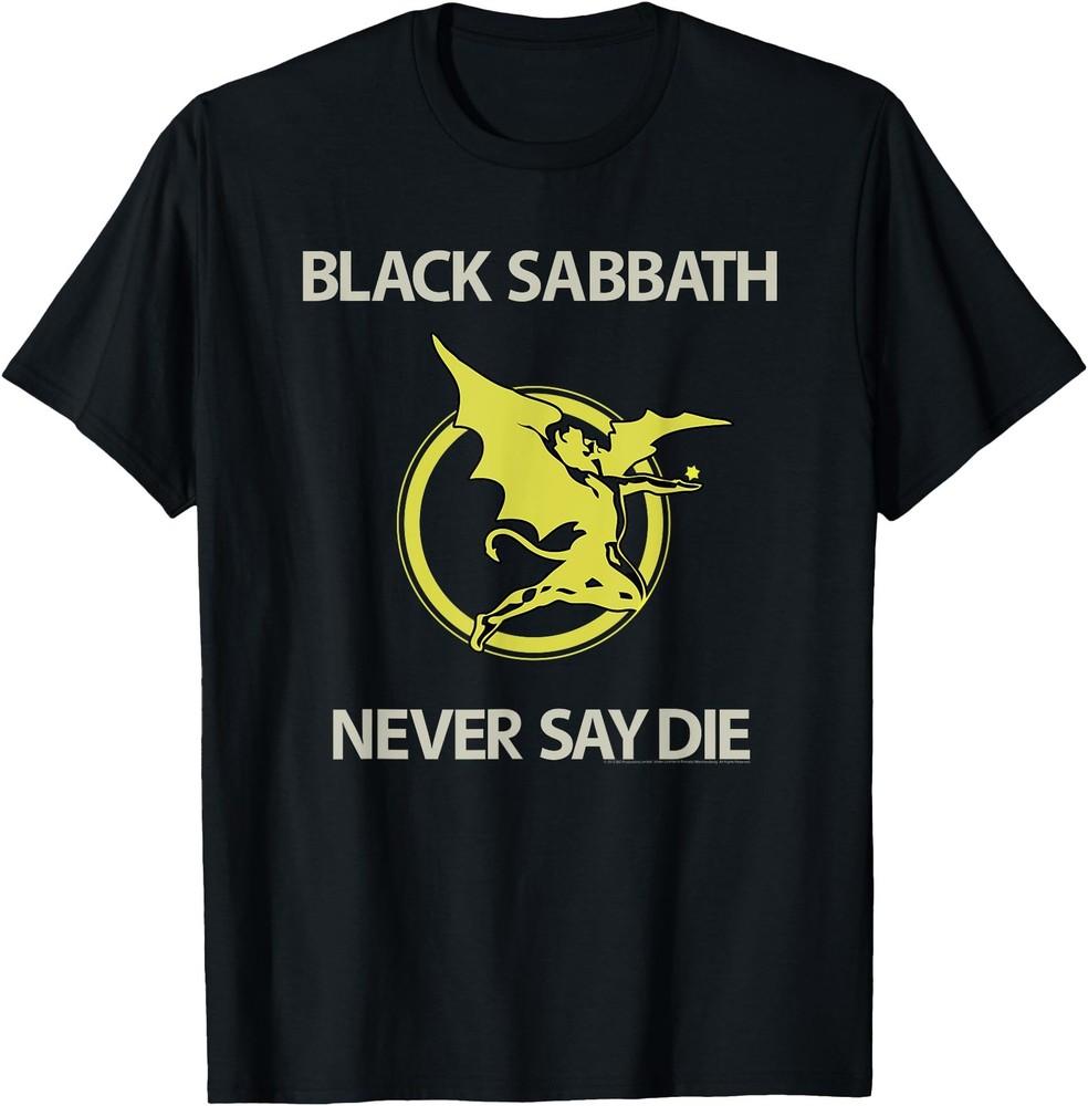 Футболка группы Black Sabbath, Футболка с существом 'Never Say Die', Подарок для фанатов, Унисекс футболка
