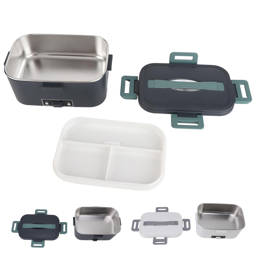 Электрический ланч-бокс 1,8 л с циркуляцией воздуха на 360 градусов, подогрев, вкладыш из нержавеющей стали SUS304, можно мыть в посудомоечной машине, портативный ланч-бокс