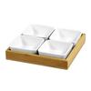 ZISIZ Ceramic Divided Snack Platter