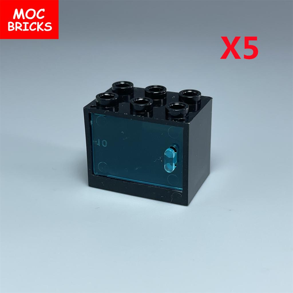 Коробка-шкафчик для кубиков MOC Контейнер 2x3x2 Шкафы Собираемые Частицы 4532 4533 Городской Дом Строительные Кирпичики Детали