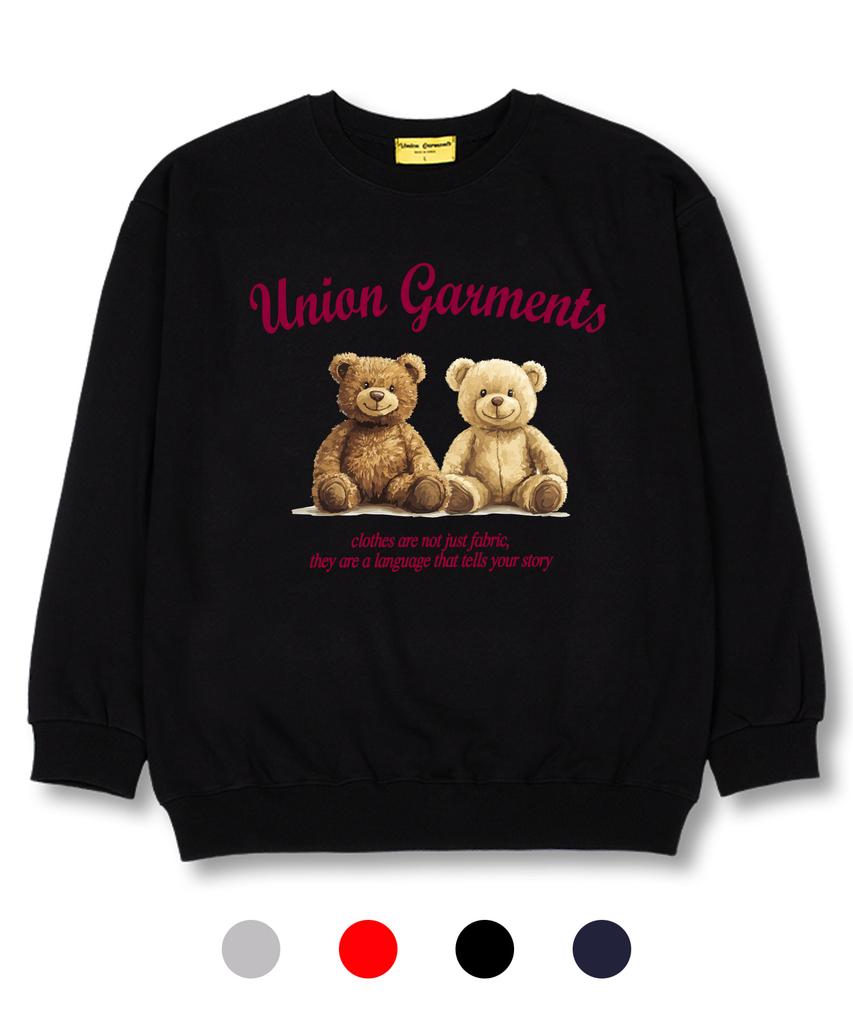 UNION GARMENTS Double Bear French Terry Oversized Sweatshirt