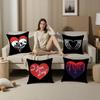 Home Decor Heart themed Decorative Pillows with Unique Designs Pattern Cushion Cover Suitable for Sofa Bedroom Car Pillow Cover