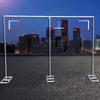 Telescopic Galvanized Wedding Backdrop Stand with Yarn Drape Support Rod