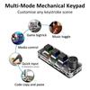 2.4G Bluetooth 3 клавиши 1 ручка Настраиваемая клавиатура Макро Механическая клавиатура Горячая замена Мини-клавиатура Киберспорт Игра Копировать Вставить Горячая клавиша