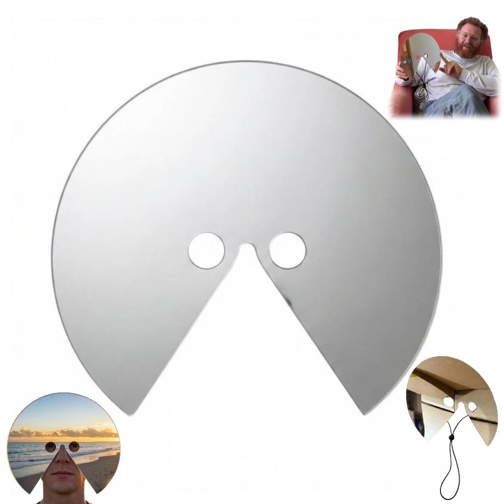 Full Face Round Mirror Mask Wearable Visual Dislocation Acrylic mirror mask Photography Prop Reflective Mask Adult Costume Party