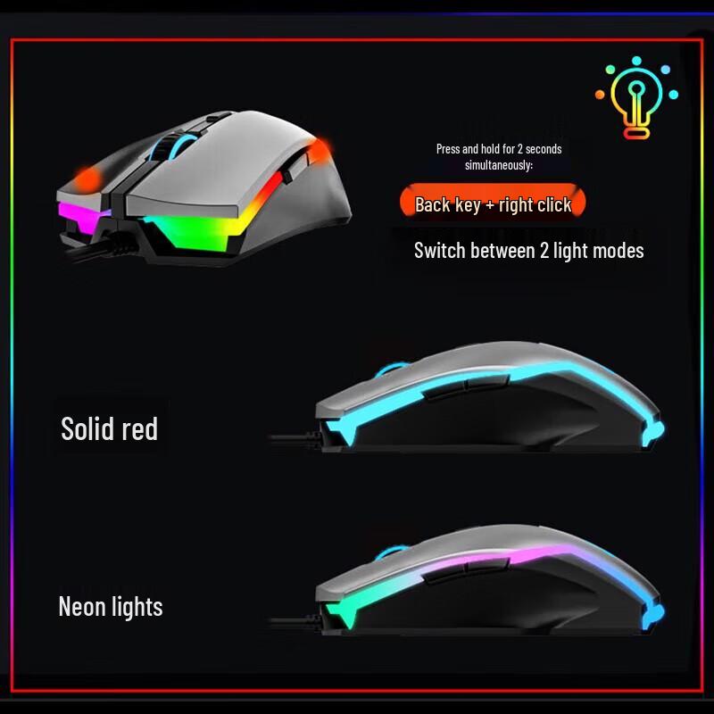 Проводная эргономичная игровая и офисная мышь Dareu LM122