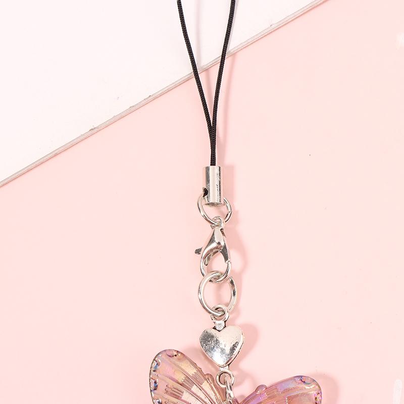 Подвеска-бабочка со звездой и крестом, ремешок для телефона для девочек, минималистичный декор для сотового телефона Y2K