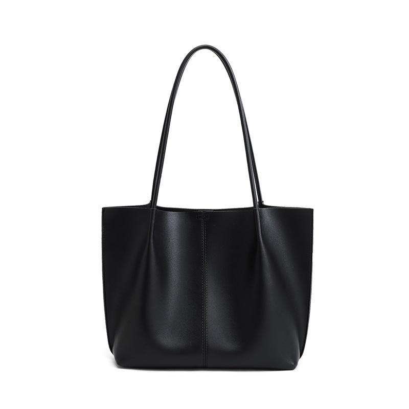 Tote Bag Women's Autumn and Winter New One-shoulder Leather High-end Large Capacity Commuting Mother and Daughter Bag