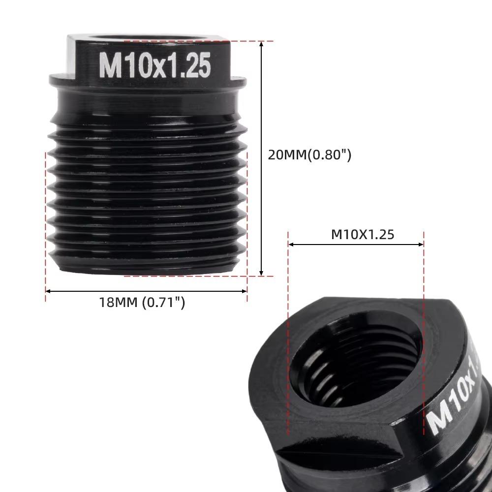 Aluminum Material Shift Knob Adapter Inside Thread Transmission Knob Adapter Thread Adapter
