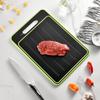 1pcs Aluminum Alloy Painted Double Sided Cutting Board Multifunctional with Knife Sharpener Grinding Garlic Chopping Board