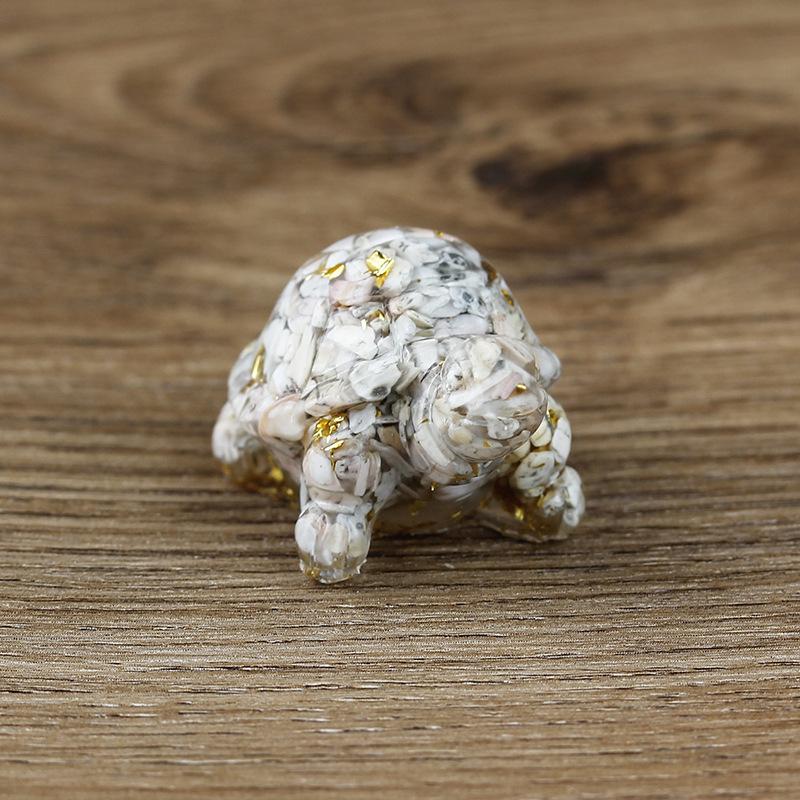 Creative Artificial Fish Turtle Dolphin Jewelry Beautiful Koi Fish Turtle Dolphin Natural Crystal Fish Table Car Home Decoration Gift for Friends