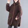 Winter Korean Loose Lamb Woolen Coat Women's Thicken Cotton Jacket Ladies Hooded Coat Female Warm Long Parkas Overcoat