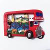 Scottish Scenic Double Decker Bus In The UK Resin Fridge Magnets Stickers Handmade Creative Souvenirs Home Decoration