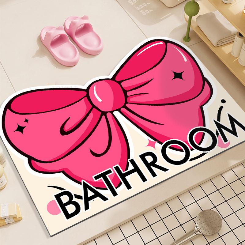 Коврики для пола, впитывающие воду, быстросохнущие коврики для ванной, коврики для ног в дверной проем душа, противоскользящие коврики для ванной комнаты