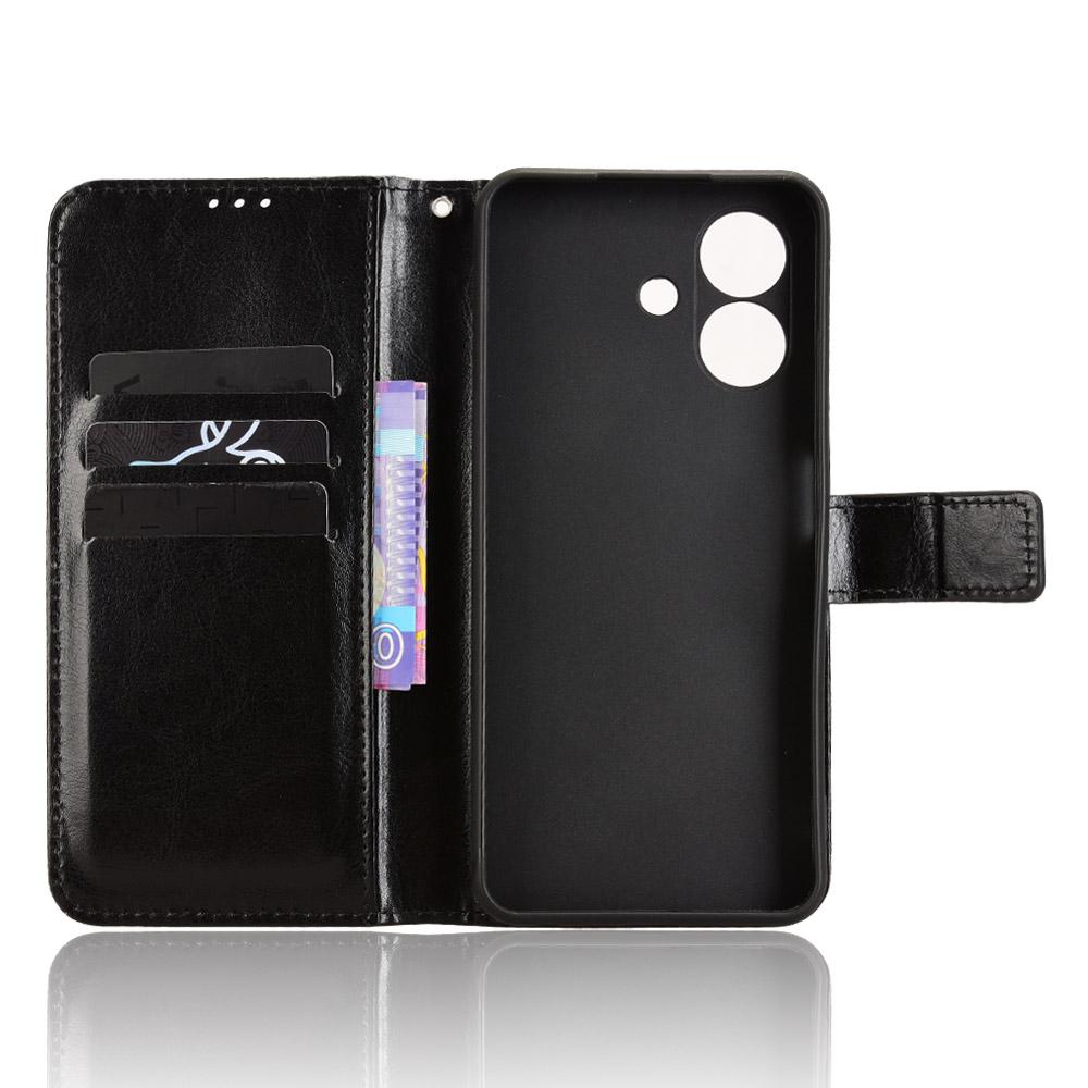 Для Ulefone Note 21 Чехол Текстура Crazy Horse Искусственная кожа Чехол-кошелек для телефона