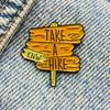 New Enamel Pin Adventure Camping Vacation Travel Metal Connector Gift Birthday 1 Piece