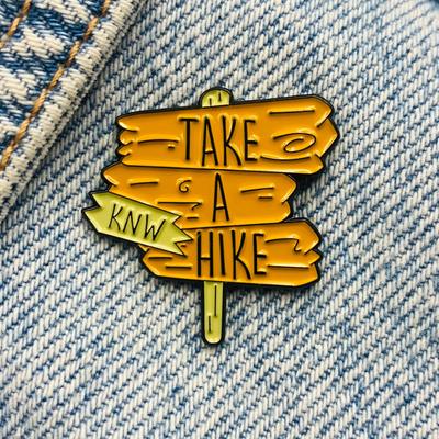 Новая эмалированная булавка для приключений, отдыха, путешествий, металлического соединителя, подарок на день рождения, 1 шт.