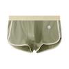Men Boxer Underwear Mid-rise Elastic Waistband Color Shorts Ribbed Briefs U-convex Patchwork Panties Daily Wear