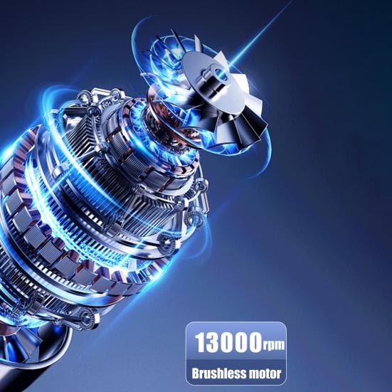 Mini Handheld Fan with Brushless Motor Digital Display 100 Speeds Strong Airflow Rechargeable Portable Personal Fan