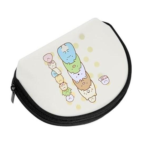 Длинный кошелек-клатч Sumikko Gurashi с круговой молнией, кожаный, легкий, для хранения карт, унисекс, подарок.