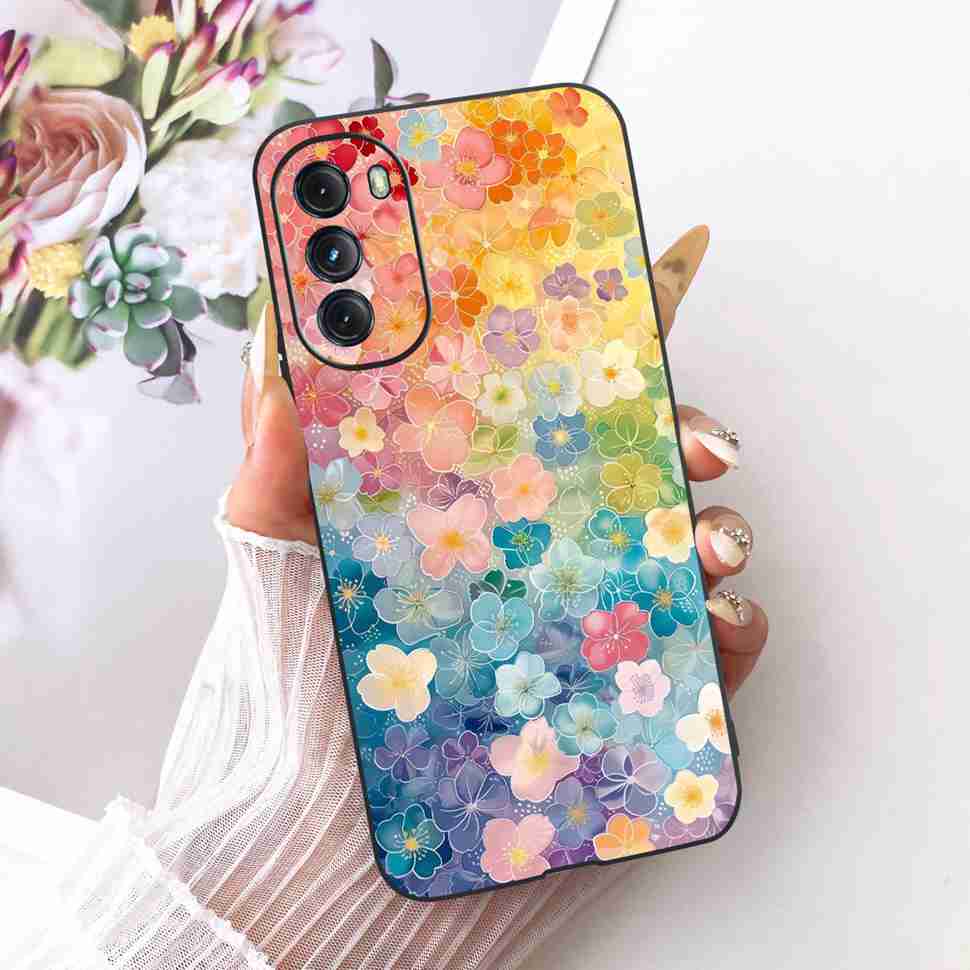 For Motorola Moto G 2022 Case XT2213 XT2213-3 Silicone TPU Black Cover For MOTO G 2022 6.5" New Colorful Butterfly Phone Cases
