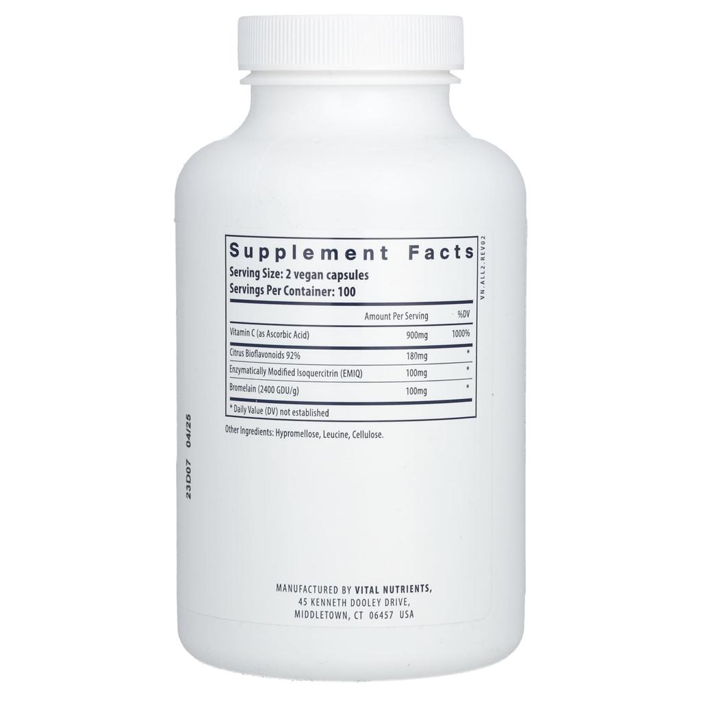 Vital Nutrients, Aller-C, 200 растительных капсул
