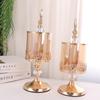 Gold-Plated European Style Candy Jar Vintage Candy Jar Elegant High Footed Candy Can Living Room