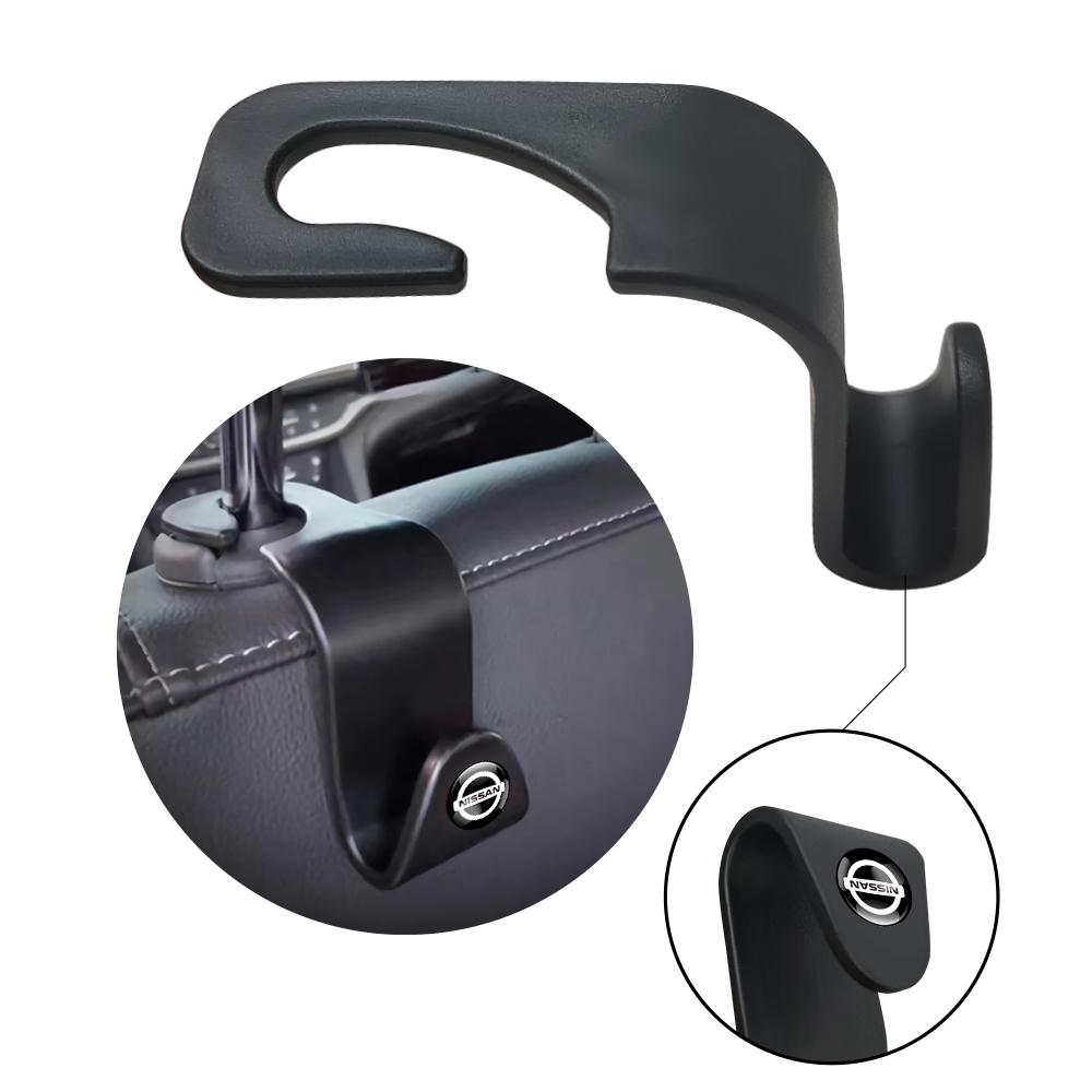 AVI4 2Pcs Car Hidden Seat Back Hook Multi-function Storage Hook For Nissan Sylphy Cube Juke Rogue TIIDA Pulsar Maxima