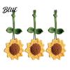 Backpack Charm Crocheted Sunflower Pendant Handmade Flower Crochet Keychain Bag