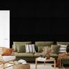 Graphite glitter wallpaper, graphite background for living room and bedroom 50x1000