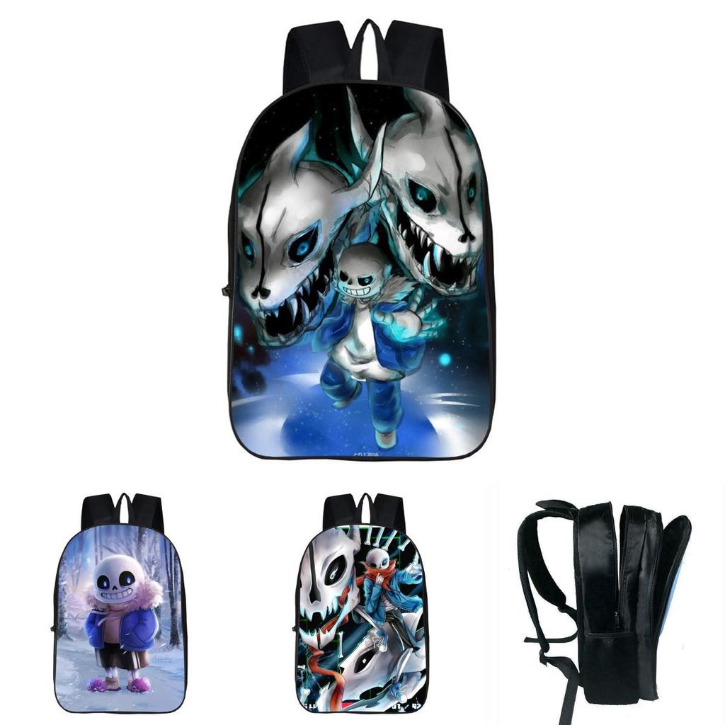 Прочный 17-дюймовый рюкзак Undertale Sans для детей с регулируемыми лямками и стильным дизайном