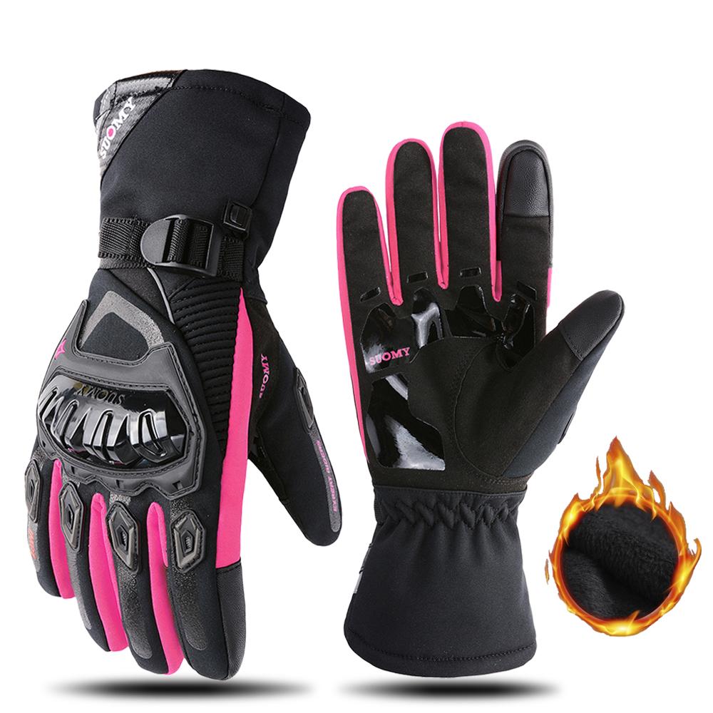 SUOMY Motorcycle Windproof Glove Motorbike 100% Waterproof Winter Warm Guantes Moto Luvas Motosiklet Protective Motocross Glove