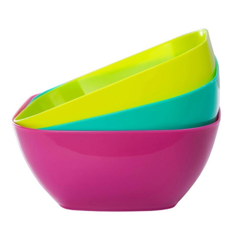 1 шт. квадратная тарелка для салата из пищевого пластика, фруктовые миски, блюдо для конфет из сухофруктов