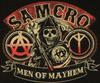 SAMCRO Люди хаоса. - Футболка в стиле ретро SOA Grim Reaper Symbols, летняя хлопковая футболка с коротким рукавом и круглым вырезом для мужчин, новая, S-3XL