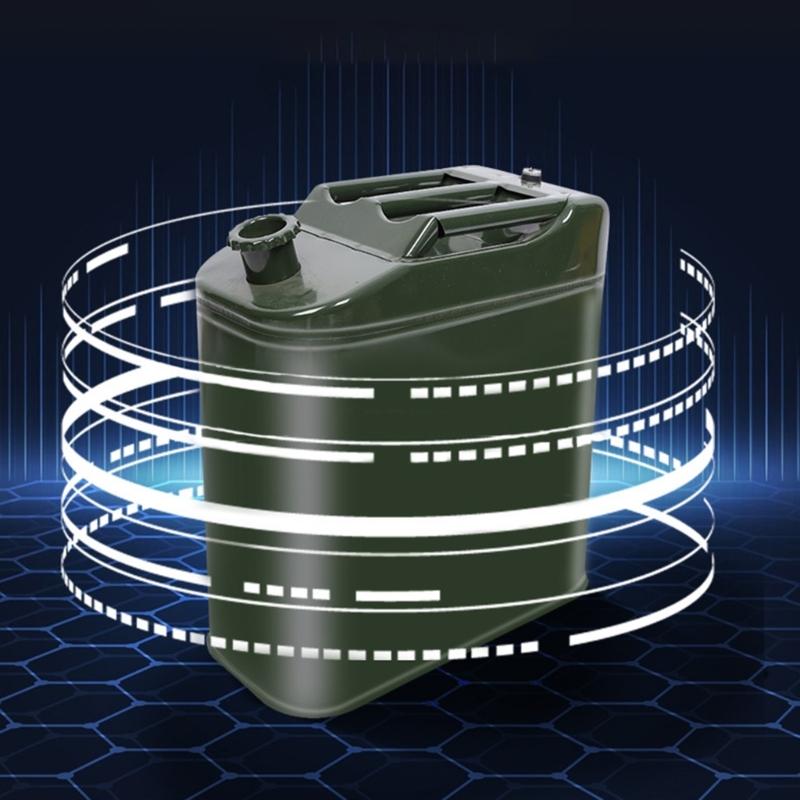 1.3 Gallon Petrol Oil Storage Can Can Fuel Container Gas Can for Car Truck Automotive Oil Bucket Container Green