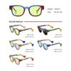 Borregls Multicolor Acetate Polarized Sunglasses Women Transparent Brand Designer Square Sun Glasses Men Mirrored Shades 19357T