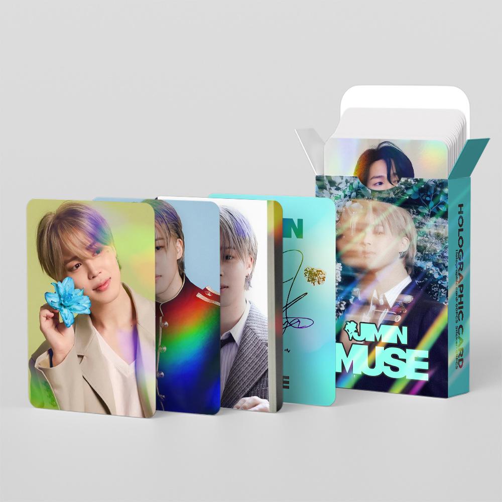 Straykids 124 шт. Альбом Jimin Muse Голографические Фотокарточки Поп-Идол Lomo Flash Фотокарточки с Автографом Для Коллекции Поп-Фанатов Прекрасный Подарок